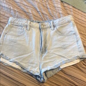 Wild Fable Blue Jean Shorts High-Waisted Cut-Off